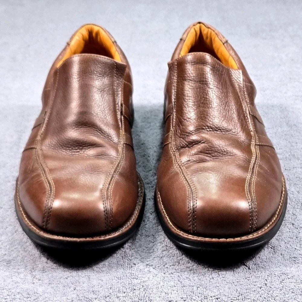 Sandro Moscoloni 6112 Mens Loafers Size 12 D‎ Brown Leather Slip On Dress Shoes